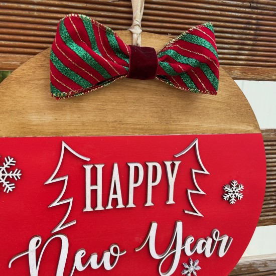 Στεφάνι Γιορτινό - Happy New Year 2025