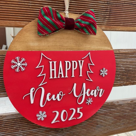 Στεφάνι Γιορτινό - Happy New Year 2025