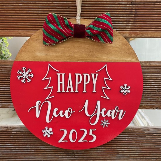 Στεφάνι Γιορτινό - Happy New Year 2025
