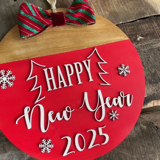 Στεφάνι Γιορτινό - Happy New Year 2025