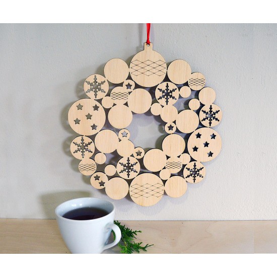 Χριστουγεννιάτικο Στεφάνι 25εκ