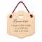 Πινακίδα | Because of you … i laugh a little harder, cry a little less, smile a lot more. | 18 x 18cm