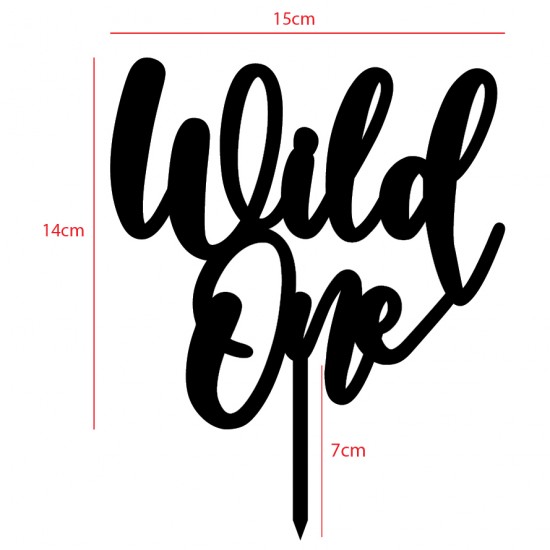 Διακοσμητικό τούρτας WIld One
