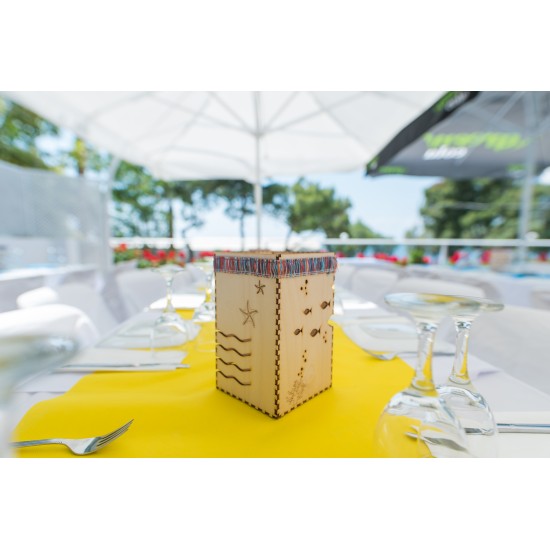 Κηροπήγιο -  Θάλασσα 12x12x20cm