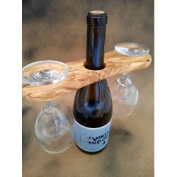 Βάση Κρασιού/ποτηριών -ξύλο Ελιάς 