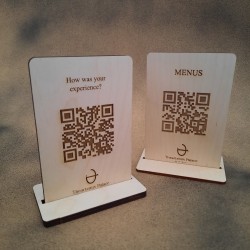 Ταμπελάκι Επιτραπέζιο QR 12x8cm