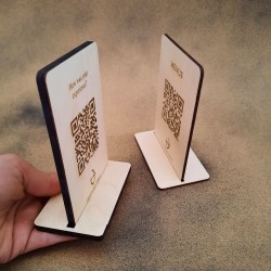 Ταμπελάκι Επιτραπέζιο QR 12x8cm
