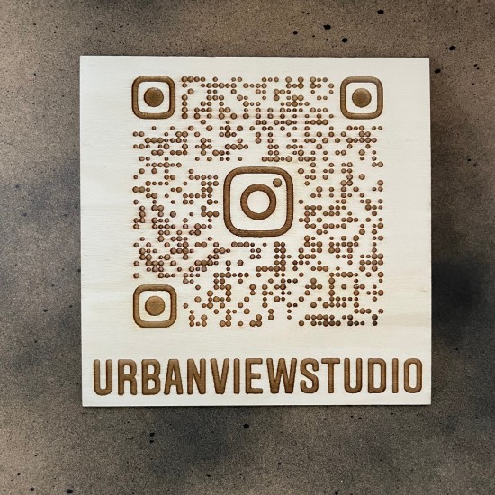 Ταμπελάκι με Qr Code 15x15cm