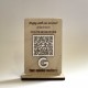 Επιτραπέζιο Stand με Λογότυπο & QR Code 3D | Διπλής Όψης