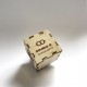 Επιτραπέζιος Κύβος με Λογότυπο & QR Code |  5cm
