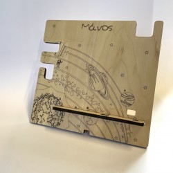  Ξύλινο Stand Οργάνωσης Γραφείου | Προσωποποιημένο με Όνομα & Διάστημα