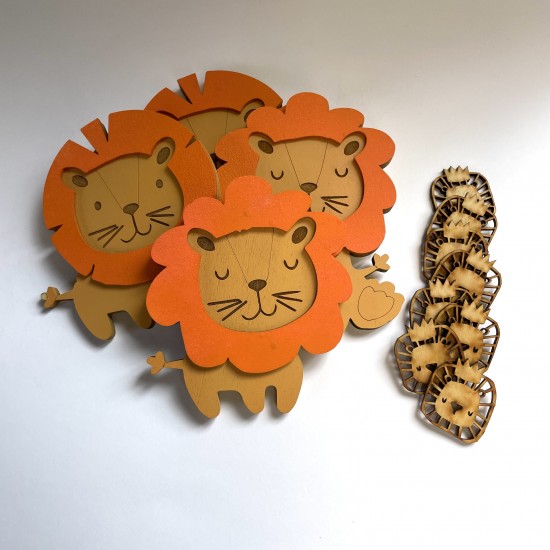 12 τμχ Λιοντάρια | 15cm / 5cm 