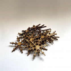 30 τμχ Χιονονιφάδες| 6cm