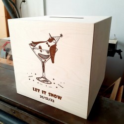 Κουτί Γάμου "Let it snow" -Πιγκουίνος