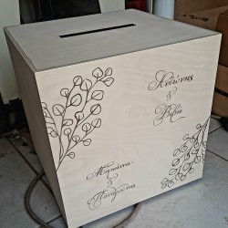 Κουτί Γάμου Ευκάλυπτος 35x35x35cm
