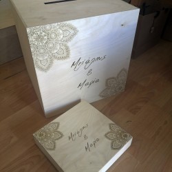 Κουτί Γάμου Mandala 35x35x35cm