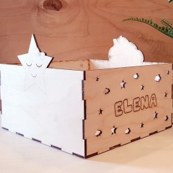Κουτί Προσωποποιημένο με Αστέρι & Σύννεφο 20 x 21x11cm