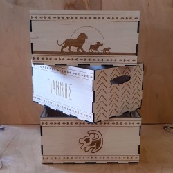 Σετ 3 x Κουτιά με θέμα Lion King 20x15x10cm
